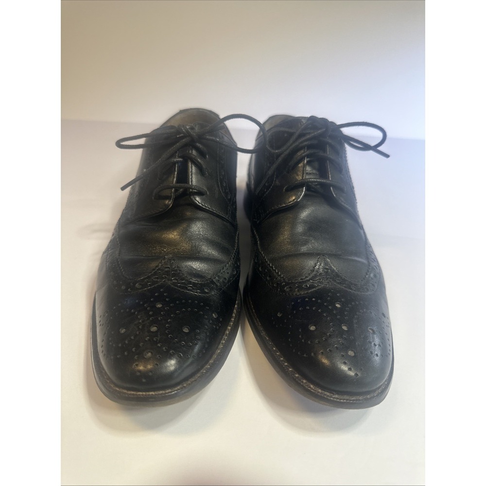 Florsheim‎ Ruvo 11588-001 Mens Black Leather Rucci Wingtip Oxford Dress Shoes 9D
